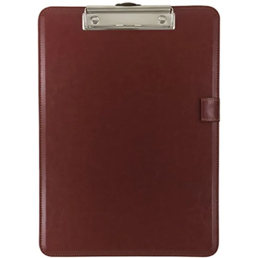 

Clipboard Faux Leather Single Chestnut Brown
