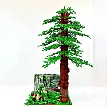 588 ELEMENTÓW MOC Kosmiczna Bitwa Leśny Księżyc Model Drzewa Klocki Konstrukcyjne Architektura DIY Zestaw do Składania Prezent Kolekcjonerski Zestaw