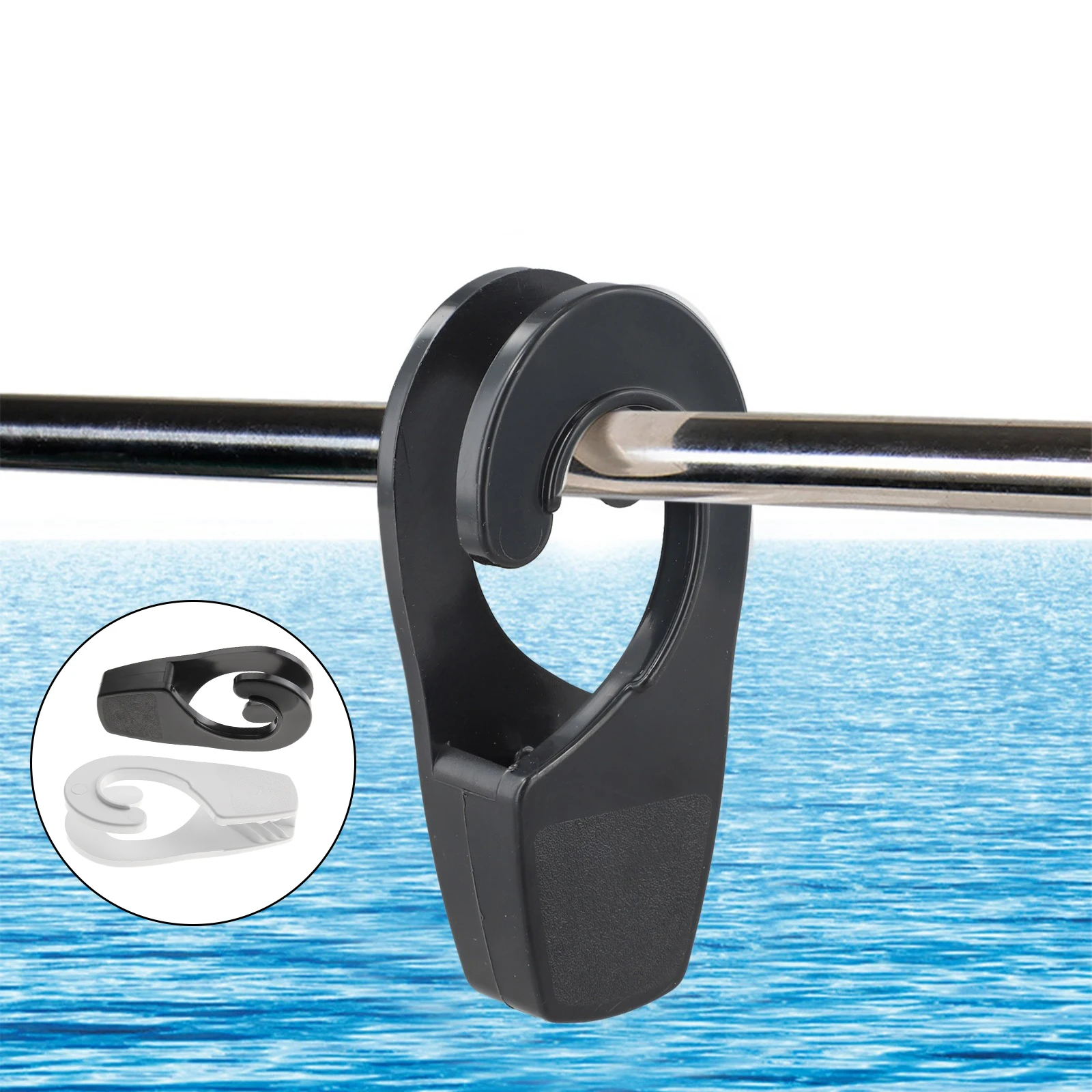 Gancio per parafango per montaggio su guida per barca 25mm Anti-collisione Gancio regolabile a sgancio rapido Accessori per linea di cavi Clip per gancio per parafango a mano