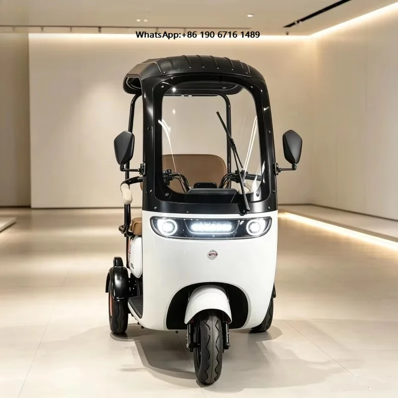 High Performance Tricycle, Comfortable Passenger Electric Tricycle, with Carport, Suitable for Daily Commuting Electric Tricycle