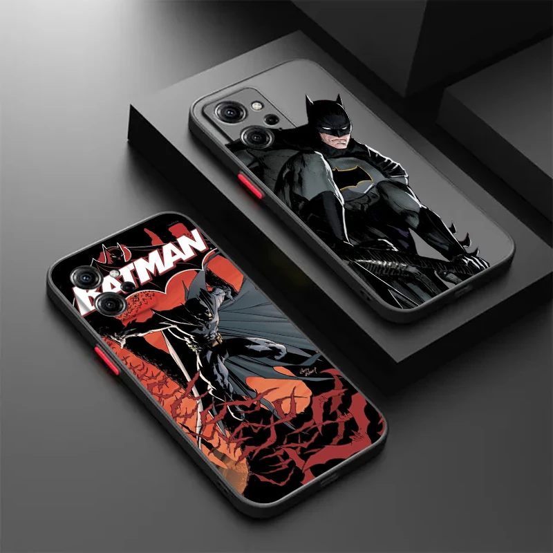 

B-Batmans Joker Anime Cool Frosted Translucent For Redmi Note 13 12 12S 12T 11 11T 11E 10 10S 9 Pro Plus 5G Cover Capa Fundas