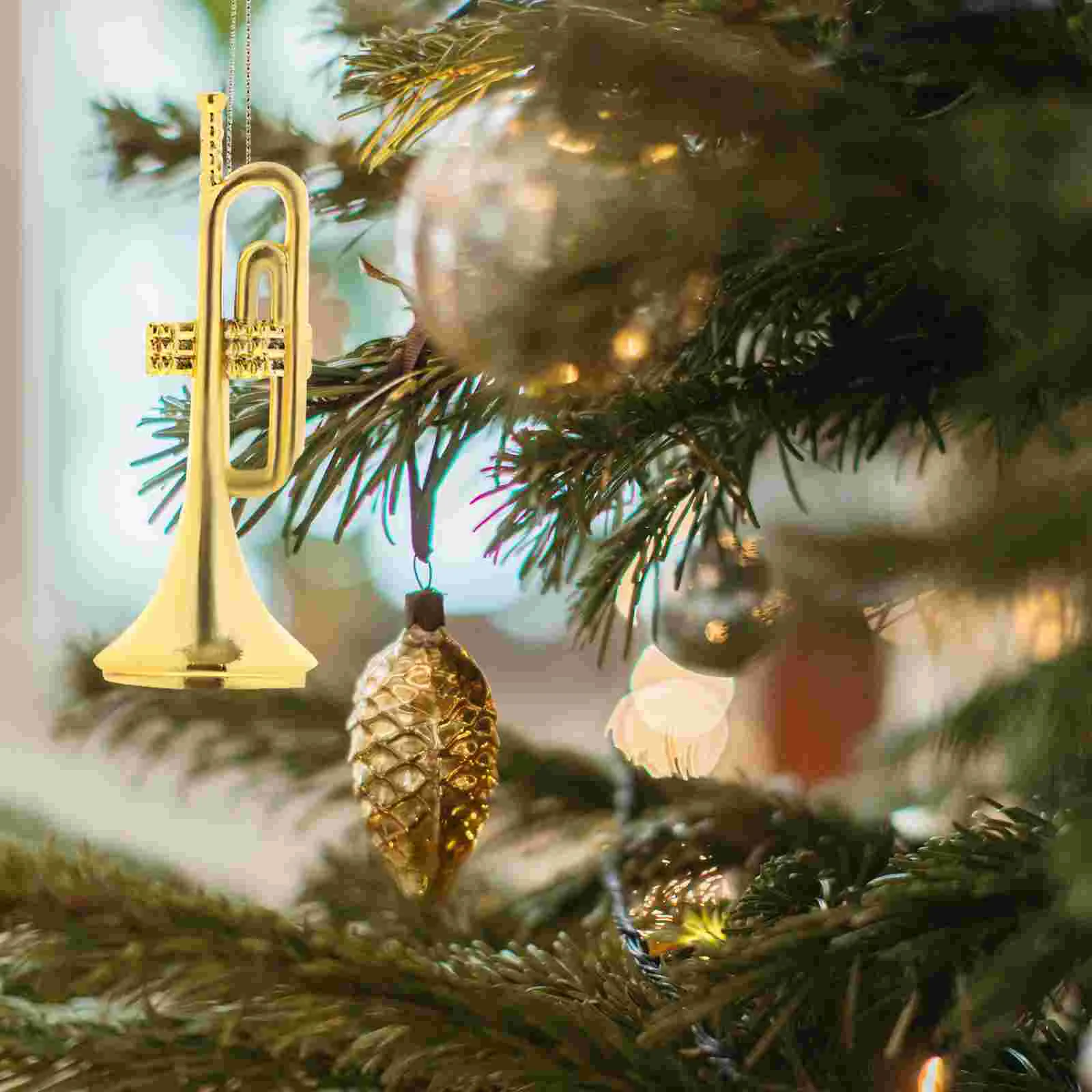 20 Pcs Mini Musical Instrument Model Flute Accessories Christmas Miniature Instruments Gift Plastic Miniatures For Xmas