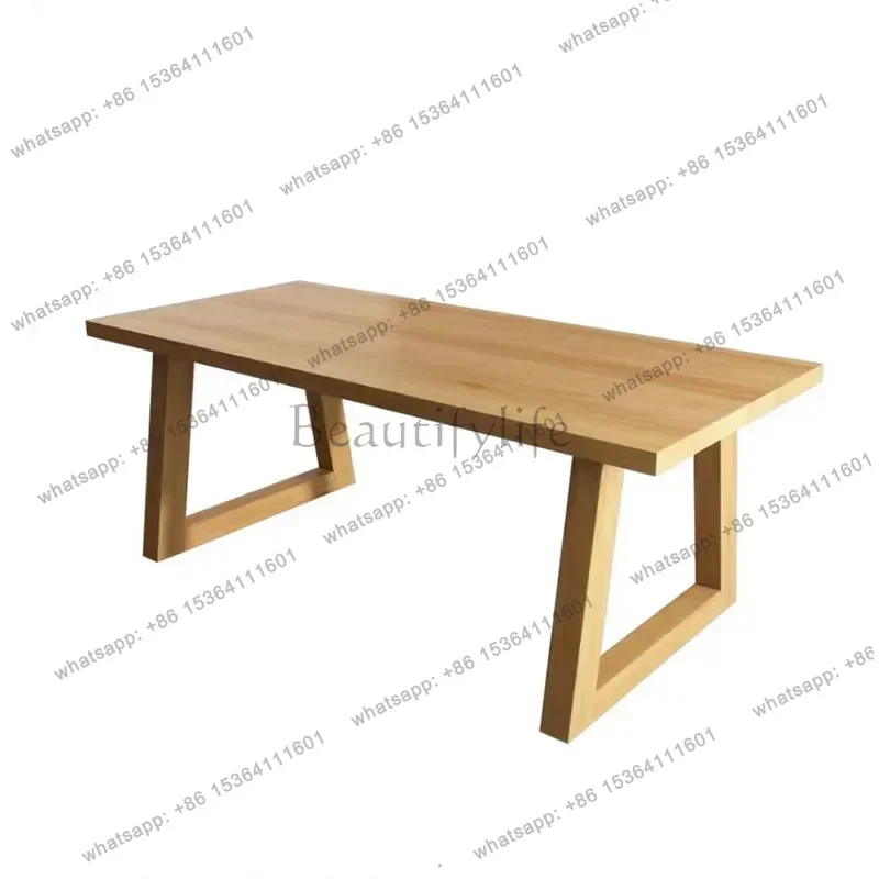 YJ Nordic Wooden Dining Tables Kitchen Coffee Dinette Modern Dining Tables Living Room Italian Design Home Furniture Muebles LLD