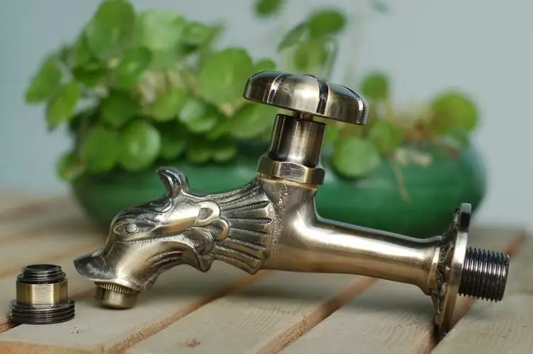 Vidric outdoor garden faucet animal shape Bibcock antique bronze dragon tap for washing mop/Garden watering Animal faucet