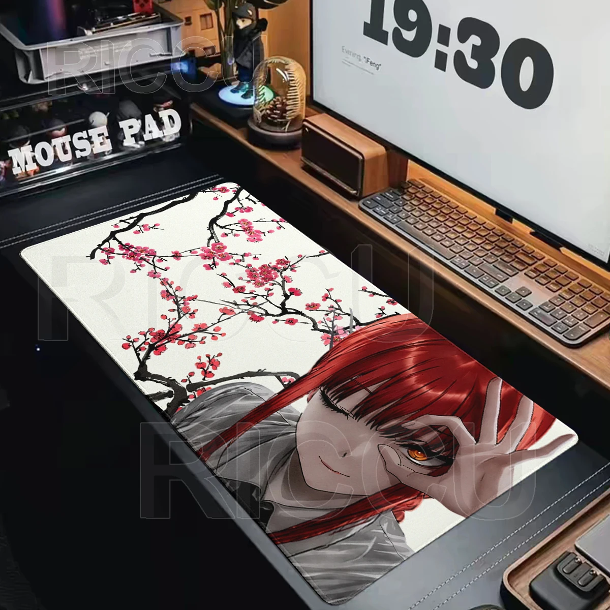 New Cool Anime Girl Sakura Art Large Mouse E-Sports Pad Mousepad Office Desk Mat Laptop Non-Slip Deskpad PC Keyboard Cabinet Rug