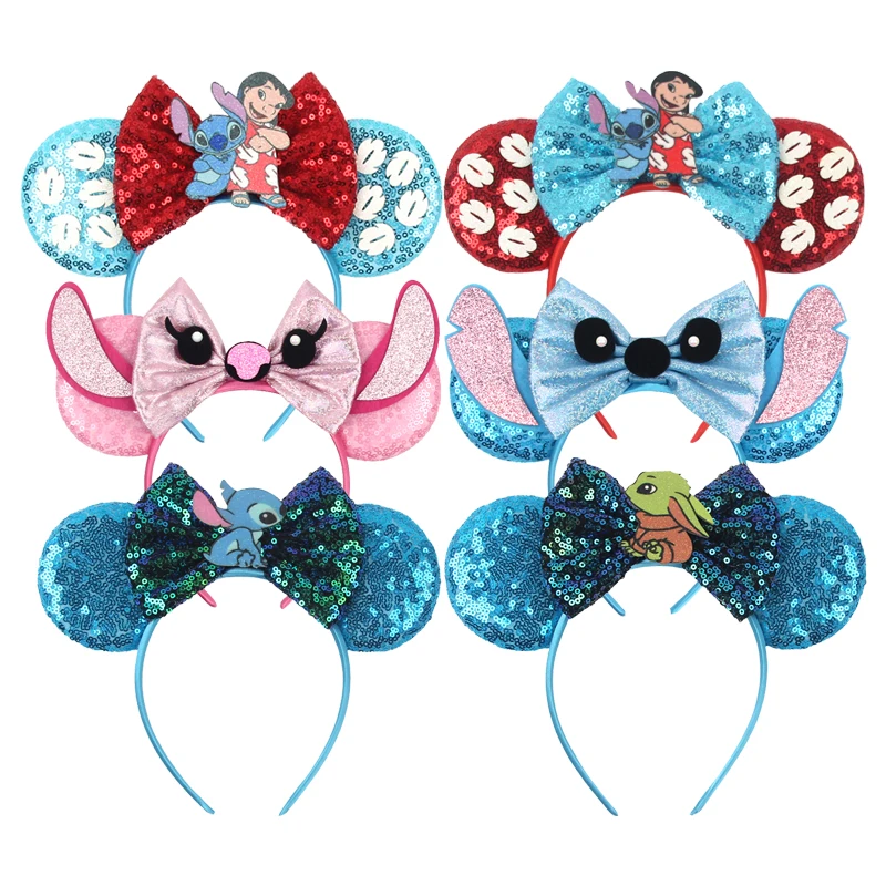 New Stitch Disney Mickey Headband Children Festival Party5