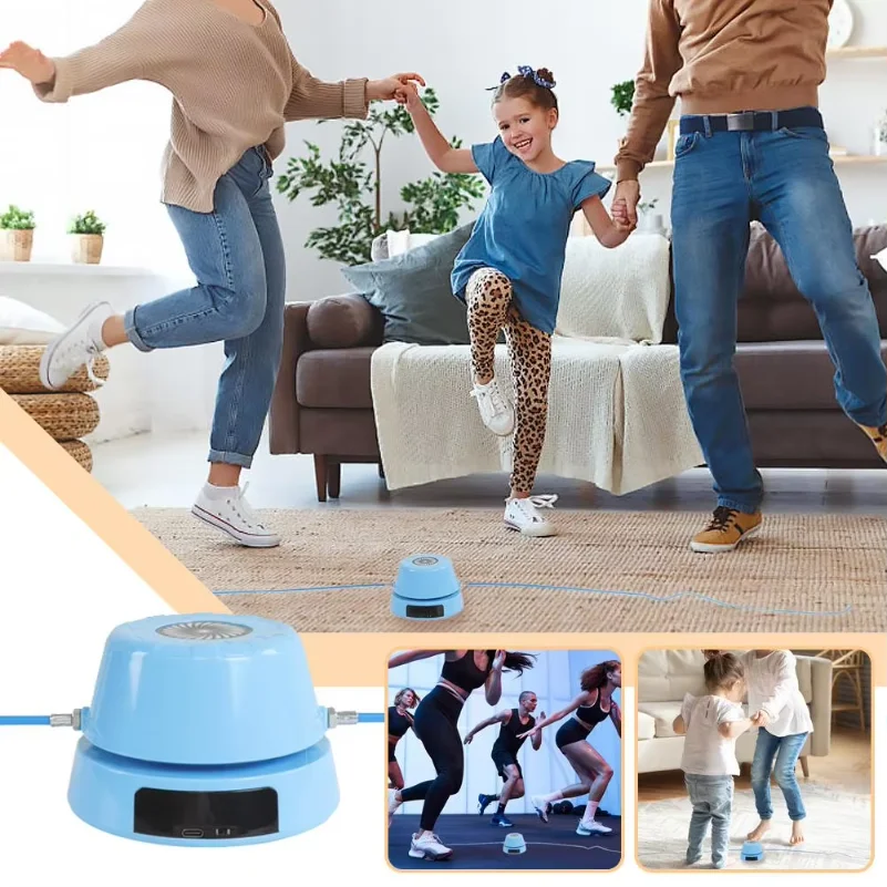 Smart Automatic Skipping Rope Machine Electronic Counting Remote Control 10 Speed Adjustable Home Fitness Sports Exam Training