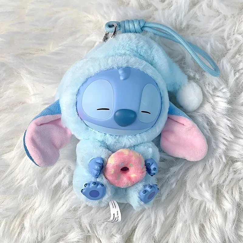 Disney New Stitch Eat Some Thing Before Sleep Series Vinyl Blind Box Bag Pendant Boneka Plush Lucu Mystery Box Mainan Hadiah Kejutan