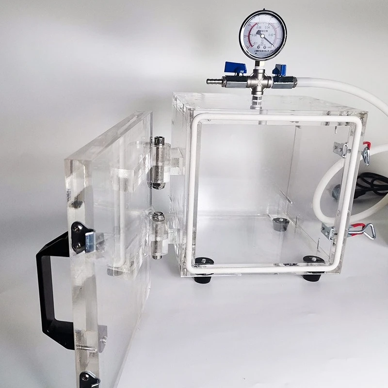 

Test of Sealing Performance of Defoaming Bucket in High Transparent Acrylic Vacuum Negative Pressure Box