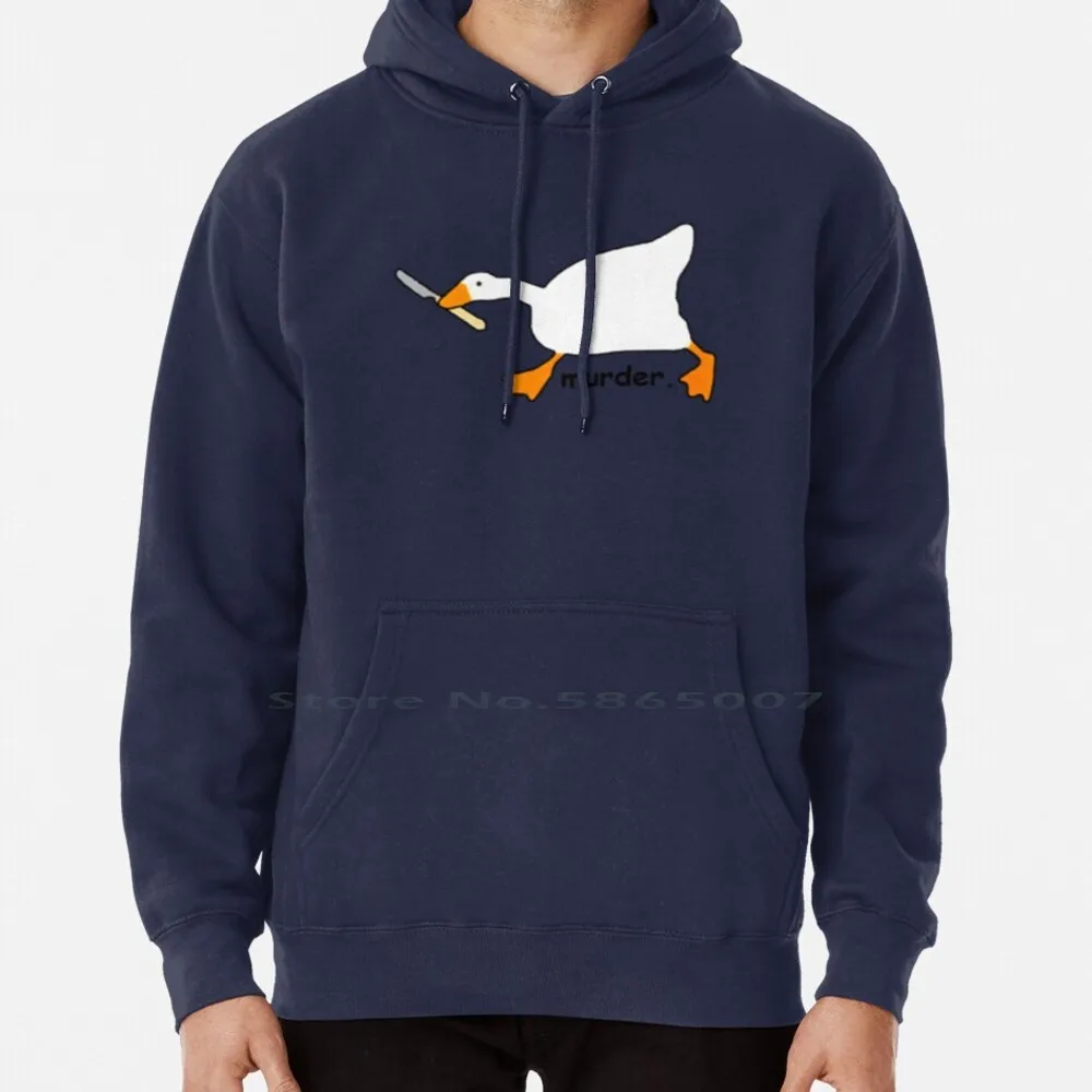 Untitled Goose Game Murder Hoodie Sweater 6xl Cotton Untitled Goose Game Funny Peace Was Never An Option Cute Gamer Geese Duck