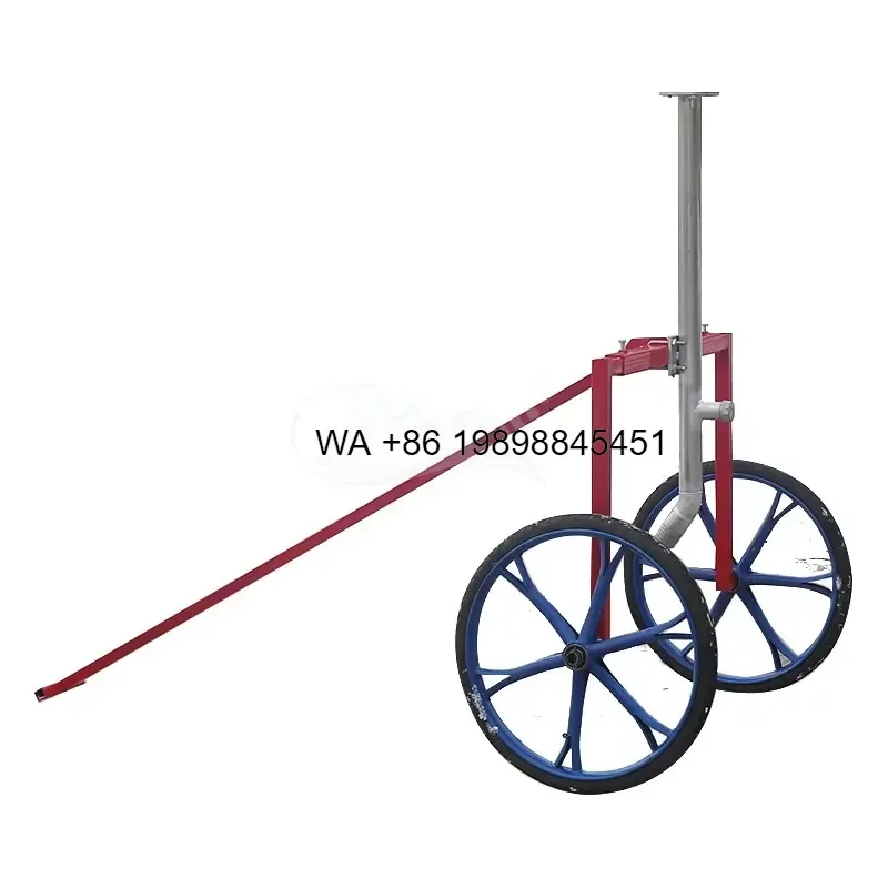Wmwmnu For 360 Gear Drive Metal Movable 65M Rain Sprinkler with Cart for Farmland and Lawn Irrigation System