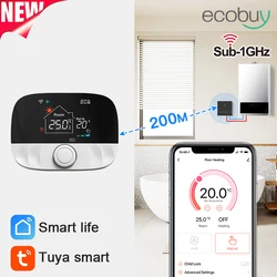 Tuya Smart Home Wifi Thermostat Wireless Gas Boiler Battery Wifi Thermostat Smart Temperature Remote Controller Alexa Google