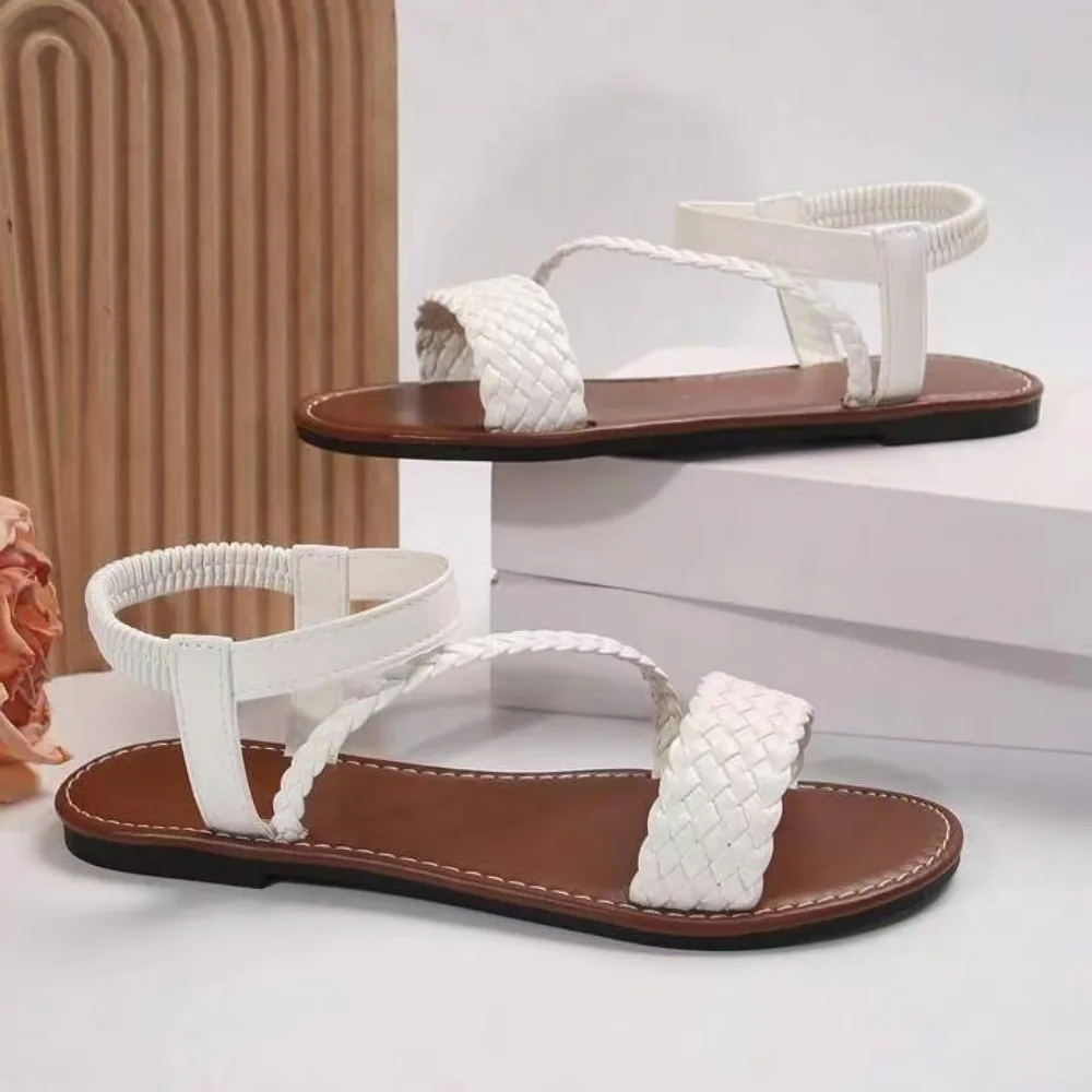 2024 New Summer Sandals Travel Women Shoes New Sandal Sole Durable Sandal Ladies Outdoor Beach Slippers Platform Sandals