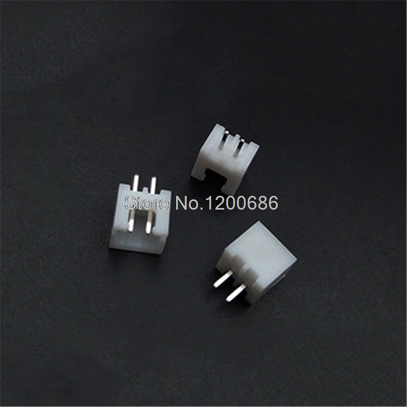 100 piece XH 2.54 2-Pin Connector plug Male connector