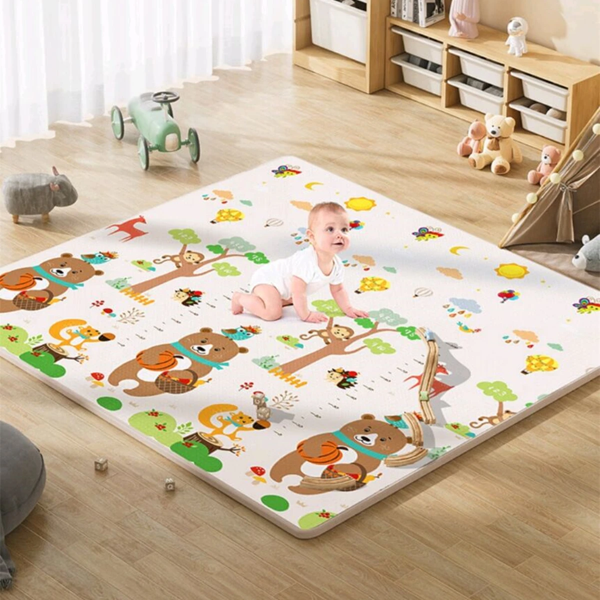 

200*180cm Large Size Baby Activities Crawling Play Mats Non-toxic Thick EPE Activity Gym Room Game Mat for Children's Safety Rug