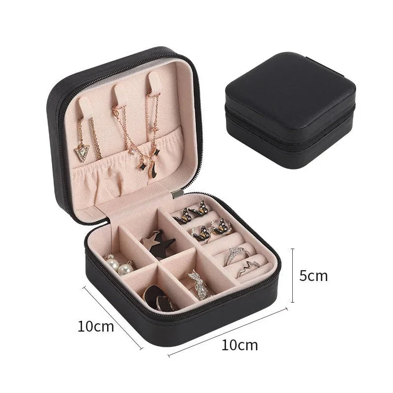 Schmuck Organizer Display Reise Schmuck Fall Boxen Tragbare Schmuck Box Leder Lagerung Joyeros Organizador De Joyas