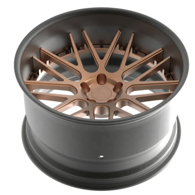 محاور عجلات مزورة عالية الجودة 9.5J 10.5J 17 18 19 20 بوصة 5*108 5*120 عجلات سيارة مصنوعة من خليط معدني