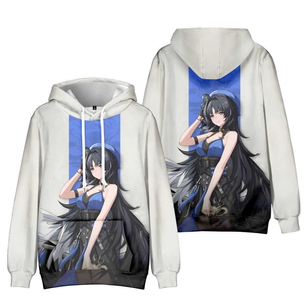 Anime Game Wuthering Waves Merch Hoodie Cosplay Costume Funny Pullover Sweatshirt for Adult Men Fashion Daily Unisex Hoodie