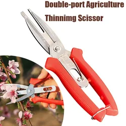 Double-port Agriculture Thinning Scissors Fruit Flower Bonsai thinning Shears Multi-use Pruning Garden Picking Cultivating Tool