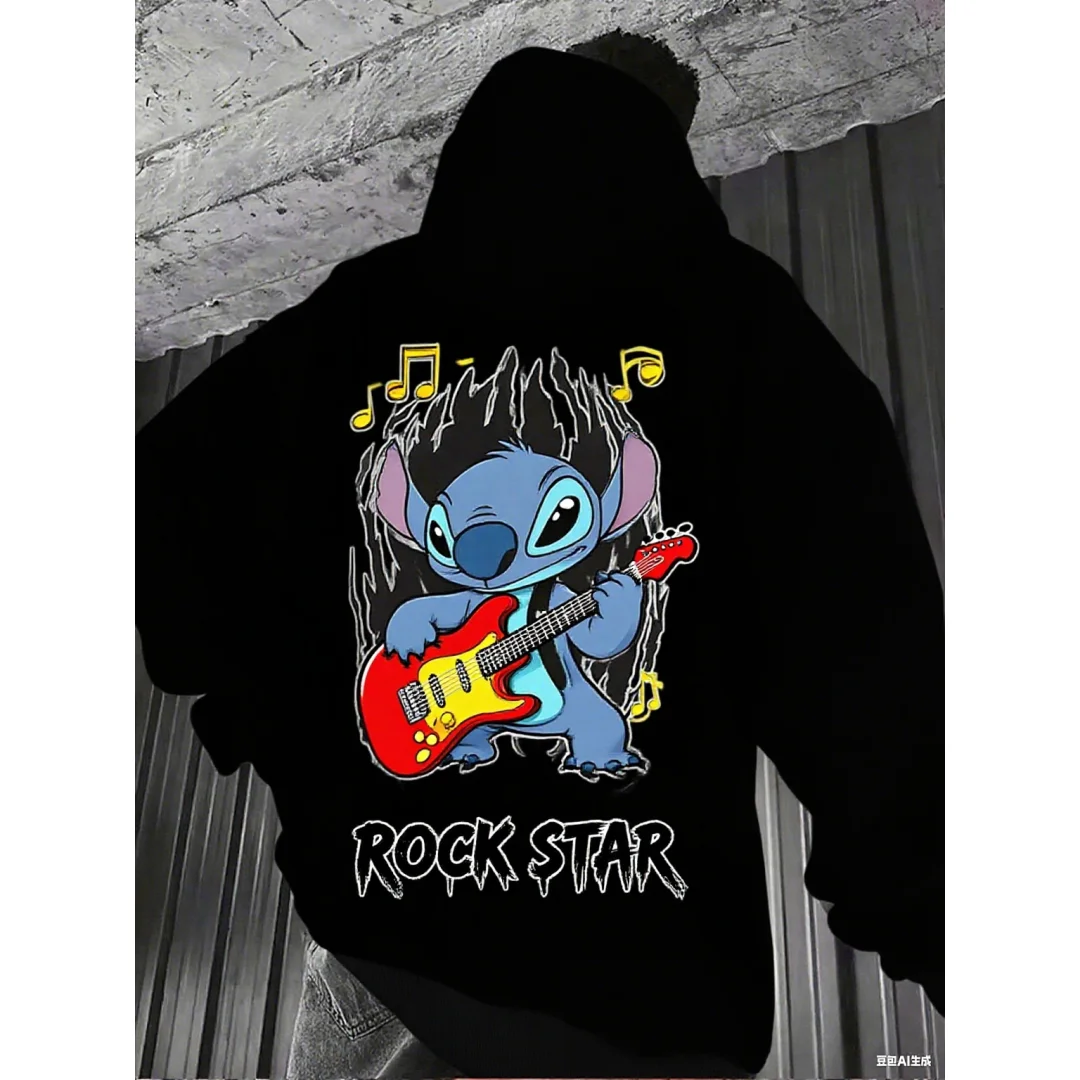 Disney stitch gráfico hoodie cosplay roupas 3d impressão outono moda sweatshirts y2k crianças hoodies das mulheres dos homens