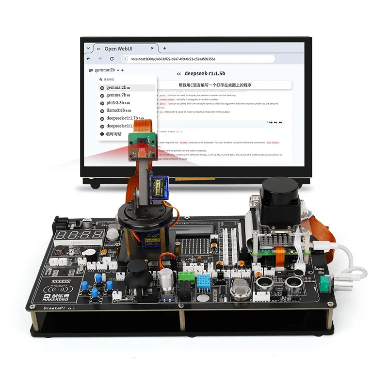 

Large model Raspberry Pi 5 LCD module artificial intelligence visual recognition sensor experimental development