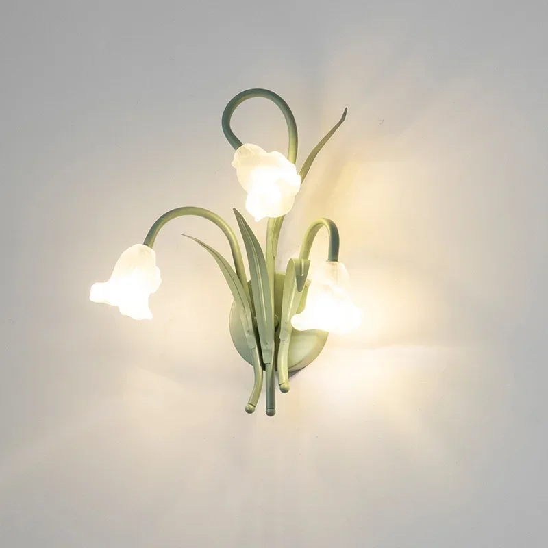 

Modern Minimalist Vintage Green Wall Lamp Restaurant Study Living Room Decoration Bedroom Bedside Passge G4 Lighitng