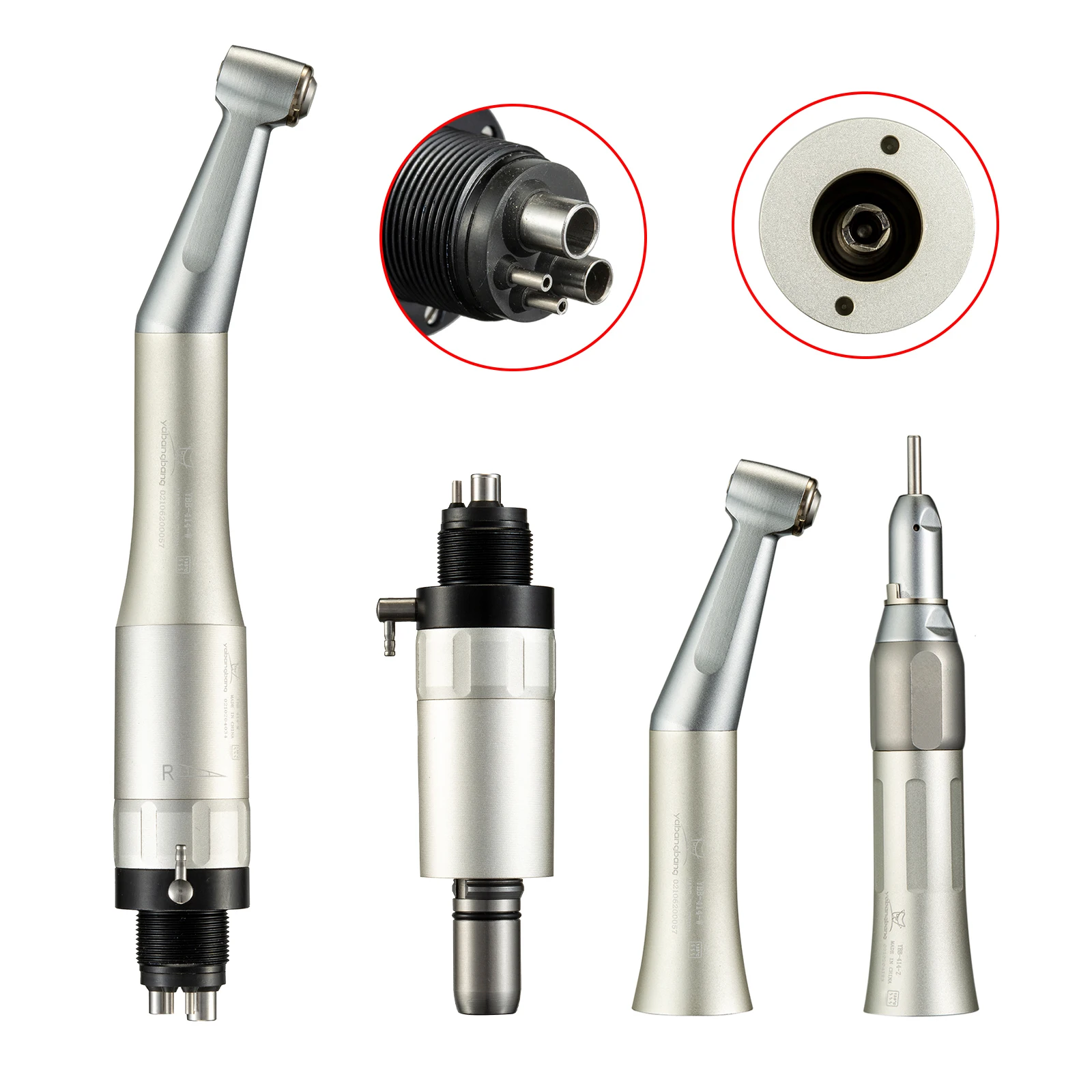 

NSK Style Dental Low Speed hand piece Straight Nosecone contra angle Air Motor Handpiece E-type 4Hole YX4 kit dental tools