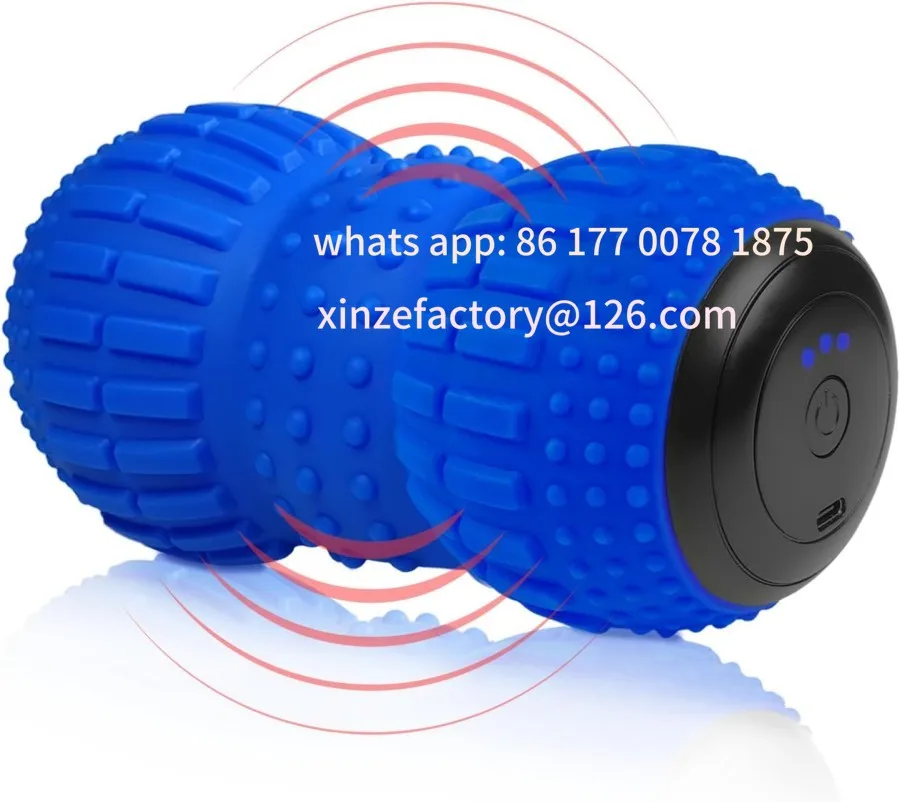 Customizable Vibrating Peanut Massage Ball 4 Massage Deep Tissue Point Therapy For Myofascial Release & Muscle Recovery Ball