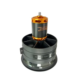 Qx-motor Brand New DIY Drone 64mm EDF zestaw 3800KV 3500KV 2200KV bezszczotkowy silnik z 12 ostrzami wentylator kanałowy dla RC samolot części