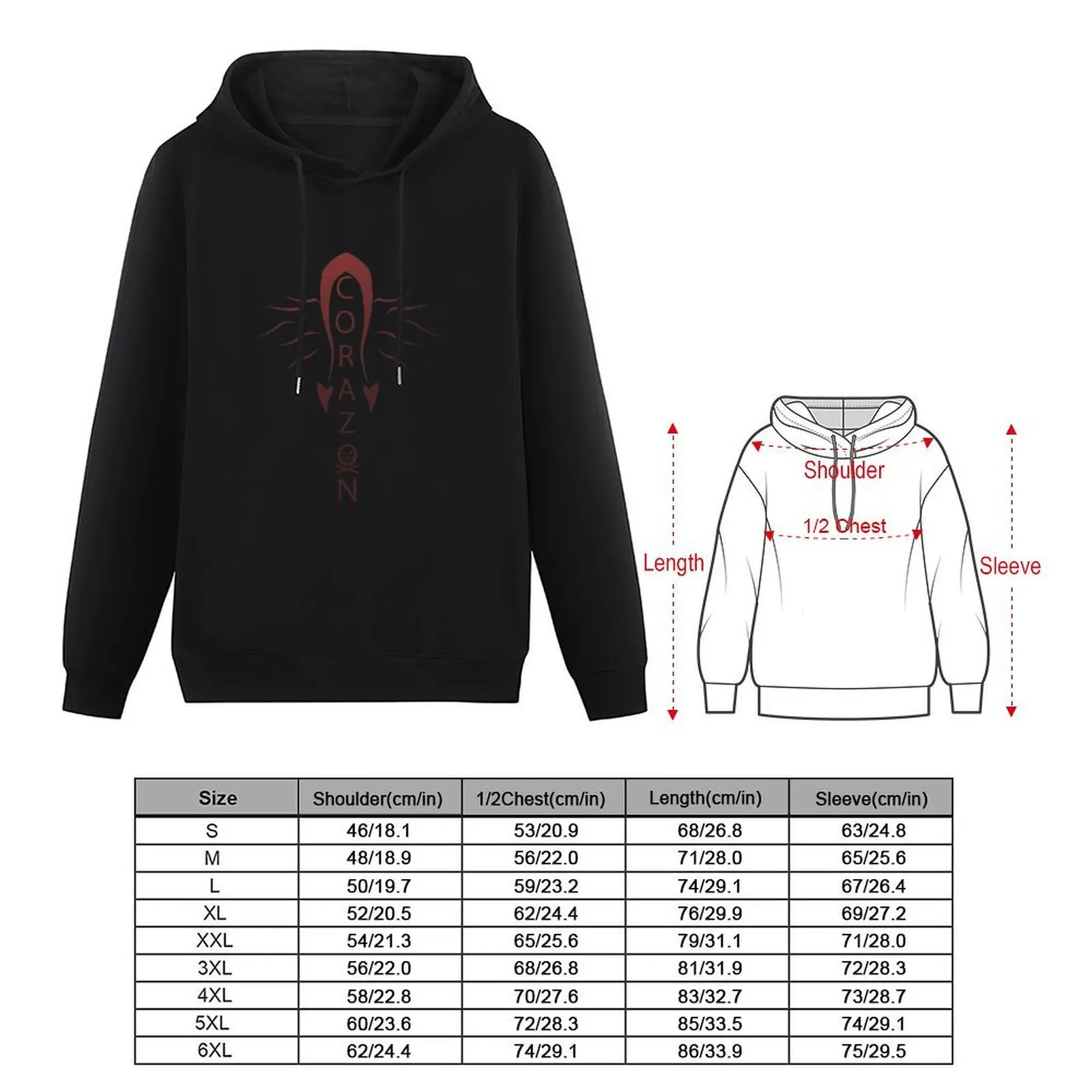 Corazon sweat à capuche rouge hommes sweat ensemble vêtements coréens vêtements pour hommes vêtements pour hommes grande taille à capuche