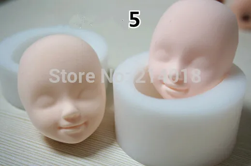 Baby face silicone mold food safe grade fondant cake silicone mold aroma stone moulds