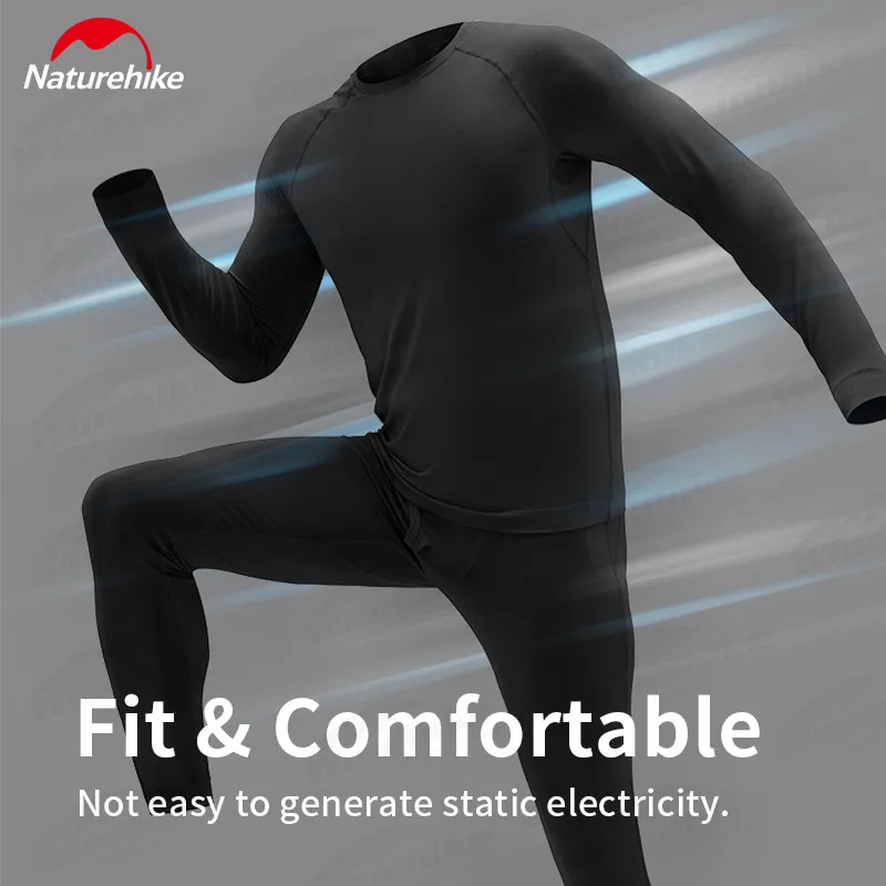 

Naturehike Warm Thin Thermal Underwear Suit Outlast® Soft Breathable Outdoor Camping Sportswear 5℃~15℃ Warm Underwear