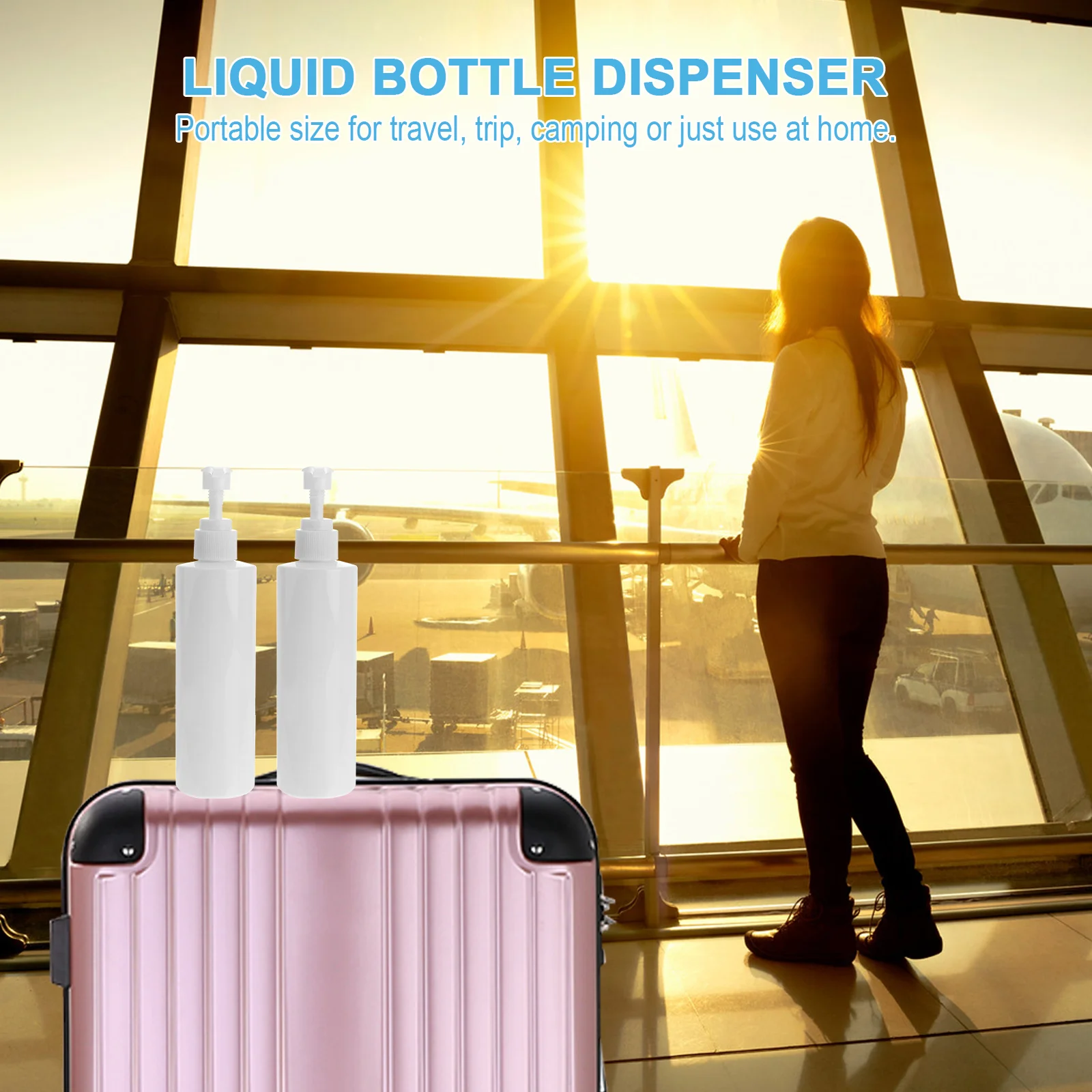 4 قطعة زجاجة مضخة حلزونية 100 مللي المحمولة إعادة الملء السفر موزع للشامبو غسول الصابون السائل مضخة حاوية فرعية فارغة #2