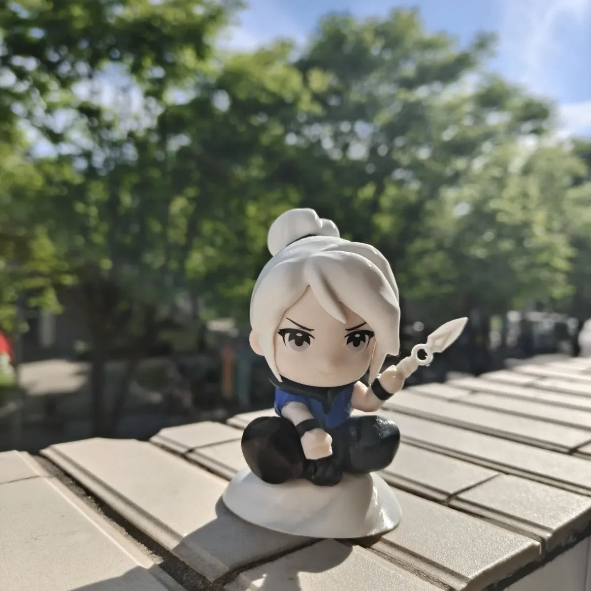 Valorant Jett Cosplay Ornament Cartoon Models Kit Garage Kits Figurine Prop Figures Model desktop ornament Accessories Xmas Gift view 2