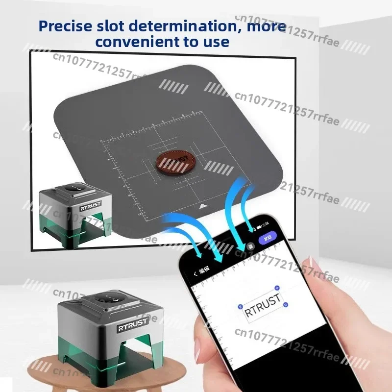 Small Laser Engraving Machine, Portable Handheld Desktop Marking Machine Logo Automatic Engraving and Coding