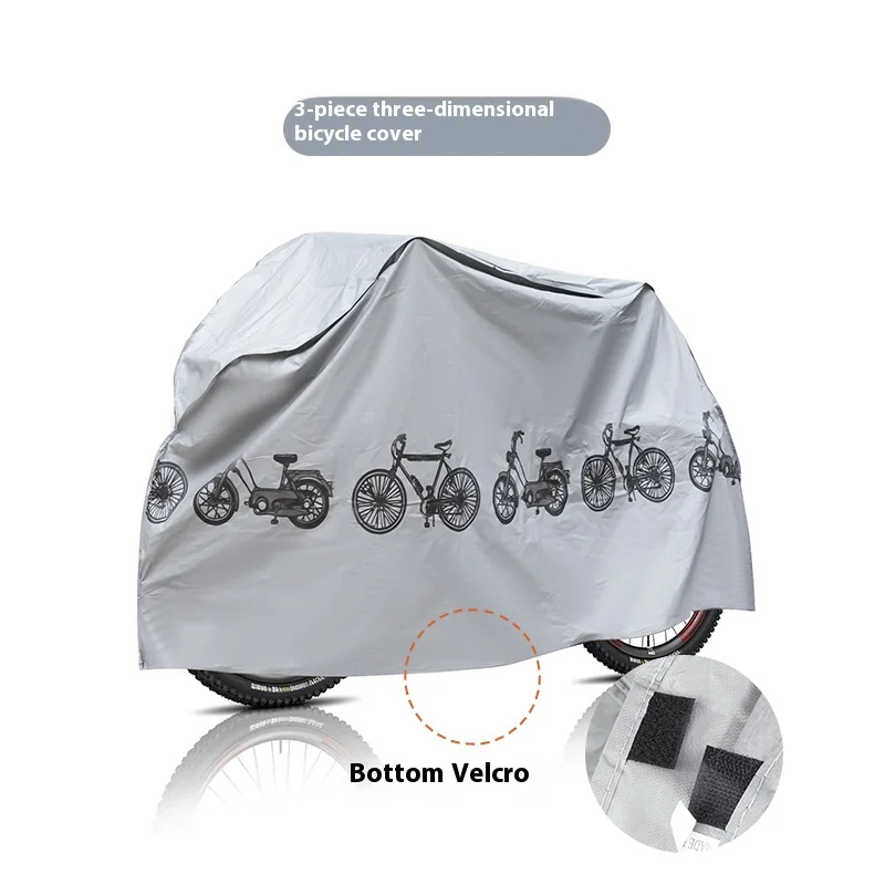 PEVA Material Mountain Bike Cover, Waterproof, Rainproof, Dustproof, Sunshade, Outdoor, Bicycle Accessories, 200*100cm