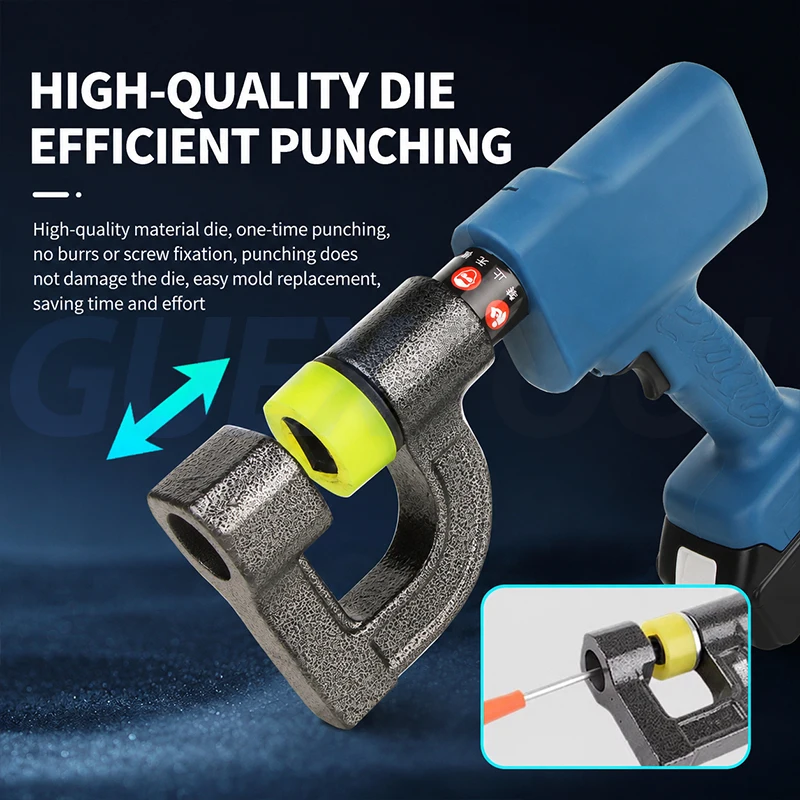 

Cordless Hydraulic Knockout Punch Driver Lithium Battery Hole Punch Tool Portable Sheet Metal Hydraulic Puncher Precise Punching