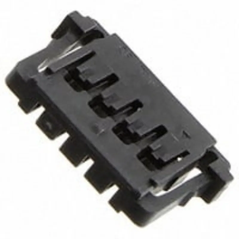 （10-100pcs）5040510401 1.50mm Pitch, Pico-Lock Receptacle Crimp Housing, Single Row, Positive Lock, 4 Circuits, Black 504051-0401