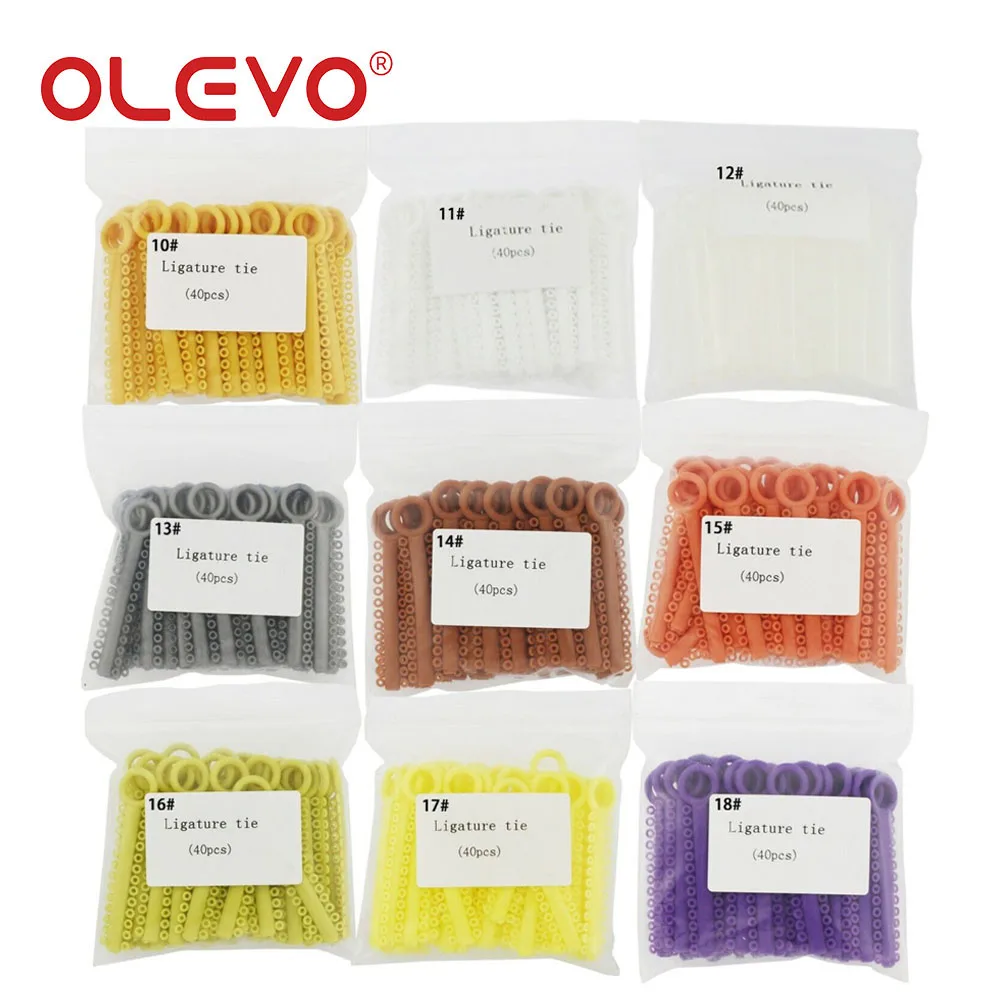 OLEVO 1040 Teile/beutel Dental Ligatur Krawatten Kieferorthopädische Hosenträger Ligaturen Elastische Gummibänder Zahnmedizin Ringe Hosenträger Für Zähne – Detail 6
