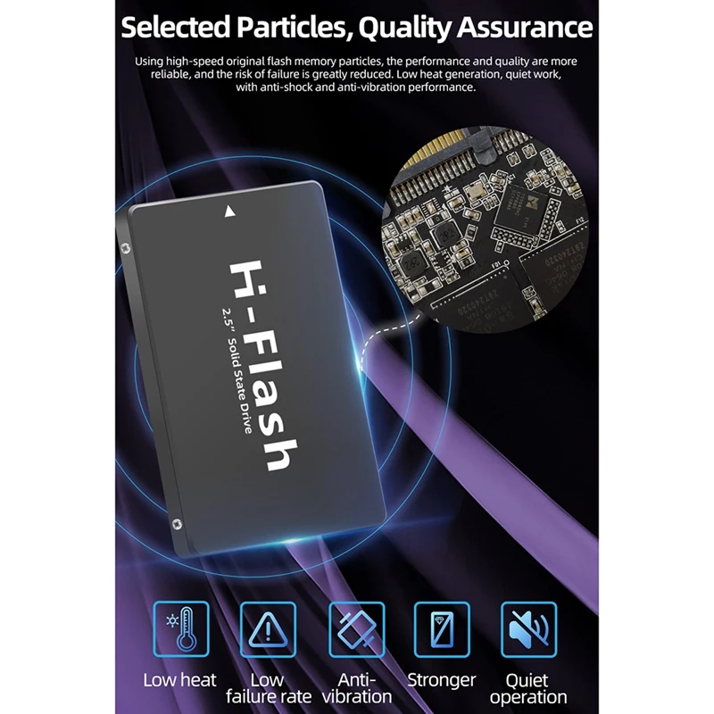 Disco duro interno de unidad de estado sólido SSD de 2,5 pulgadas para PC, portátil y de escritorio