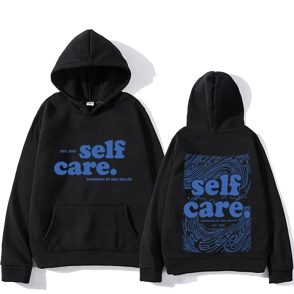 

Heavy Mental Casual Men Sweatshirts Long Sleeve Winter Spring Hooded Pullovers Men Hip Hop Clothes Macc Miller Self Care Hoodies