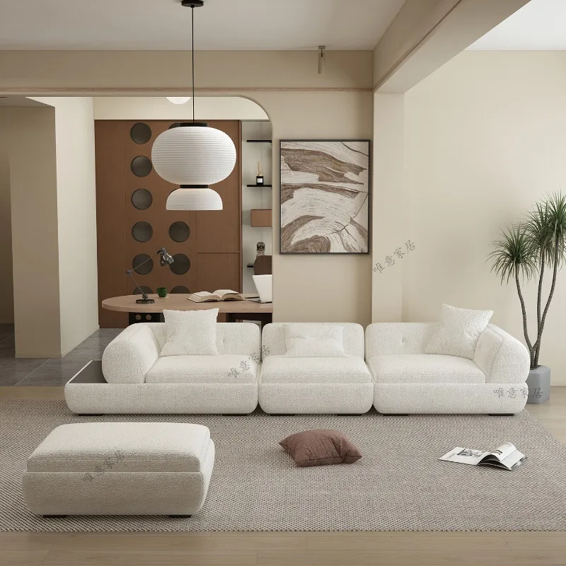 لهجة بيضاء أرائك غرفة المعيشة الحديثة الحد الأدنى كرسي الأريكة غرفة المعيشة الأرائك نفث سحابة Tumbonas بلايا أثاث المكتبة #2