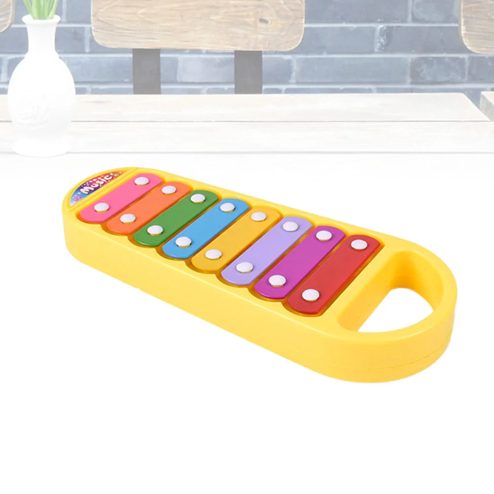 Cartoon Children's Percussion Toy Eight-tone Hand Knocking on the Piano Hand Knock Xylophone Glockenspiel Kids Infants Musical E