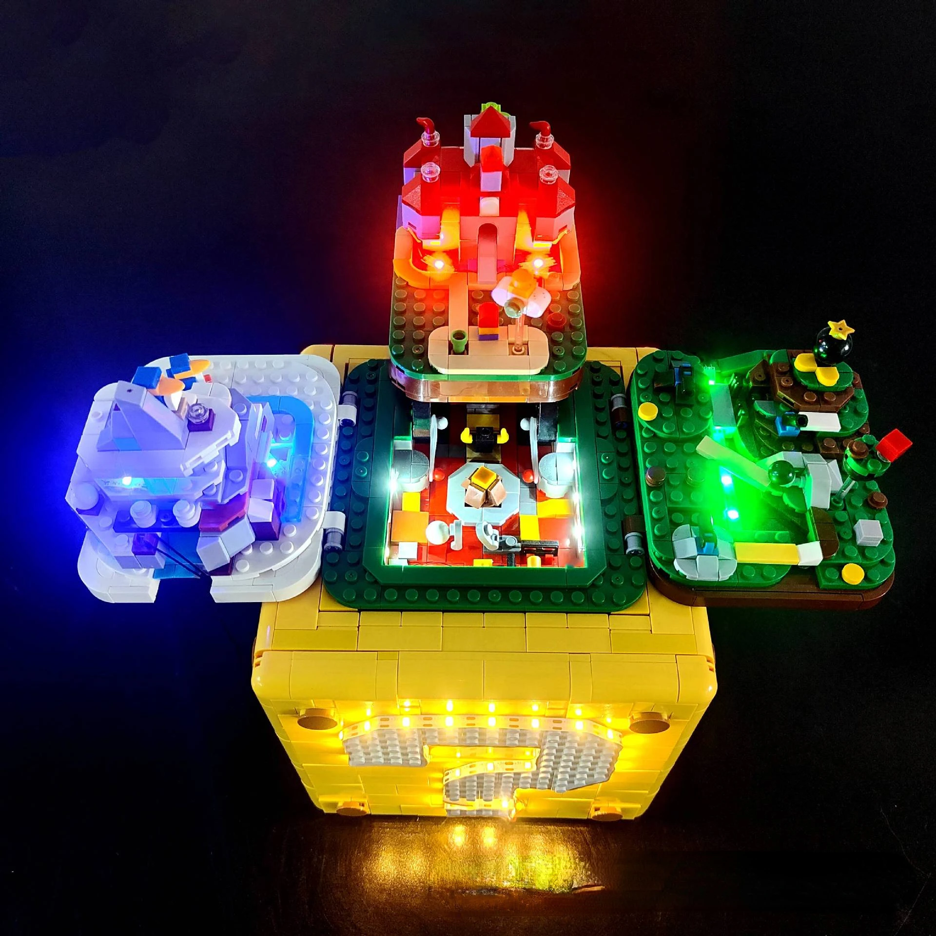 Not Included Building Blocks LED Light Kit For Mario 64 Question Mark Block 71395 DIY Toys Gift Only Lighting Set