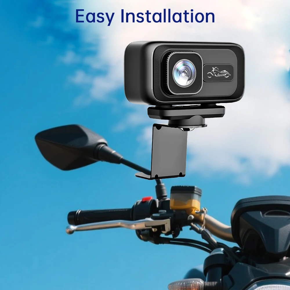 

2K Motorcycle Dash Cam CSMT100 IP65 Waterproof WiFi App 140° Wide Angle 128GB Loop Recording 12-24V/USB Powered