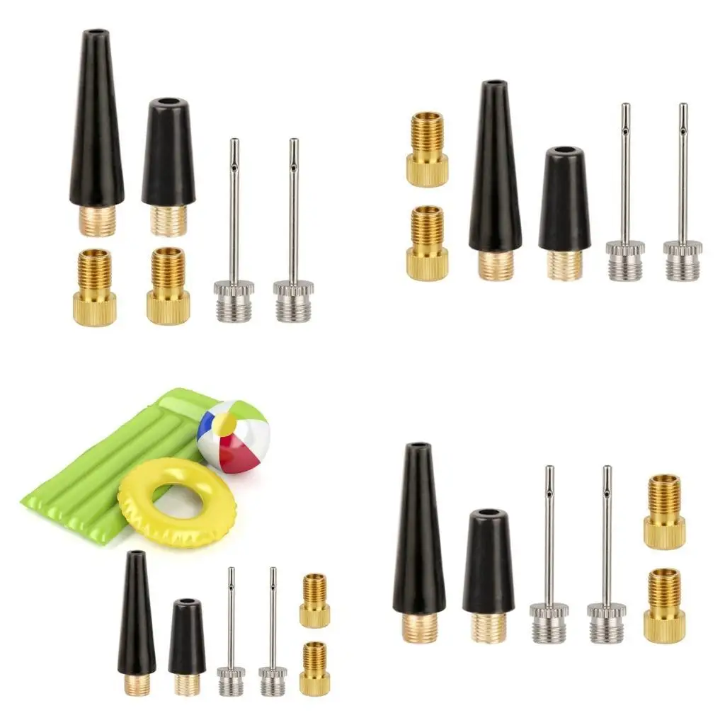 

R6FE Balls Needle Set Bike Tire Inflator Air Pumps Needle Adapter Tool Enduring