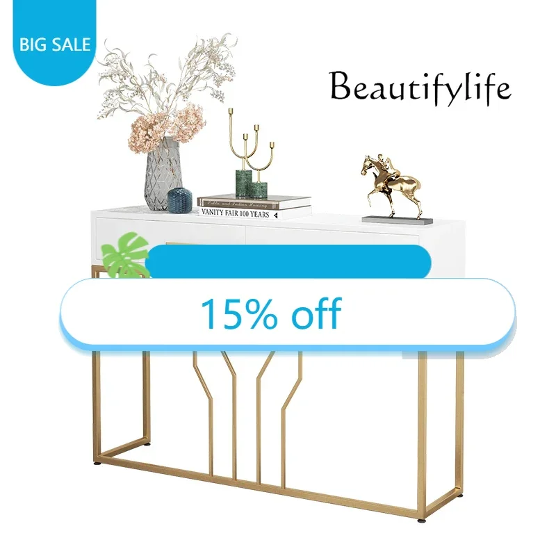 Y Entrance Rack Into The Home Modern Ultra-narrow Case Strip Several Cabinets Household High-end Table Against The Wall