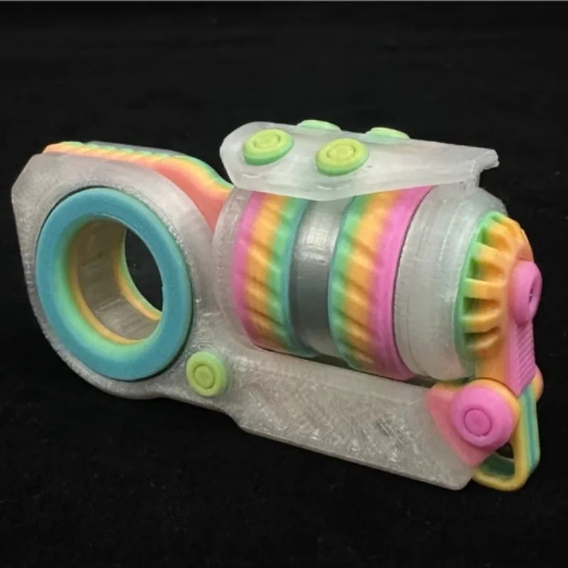 EDC Fidget Roller Spinner Paragraph Ring Fingertip Flywheel Ratchet Wheel Magnetic Push Card Sensory Relieve Stress Relief Toy