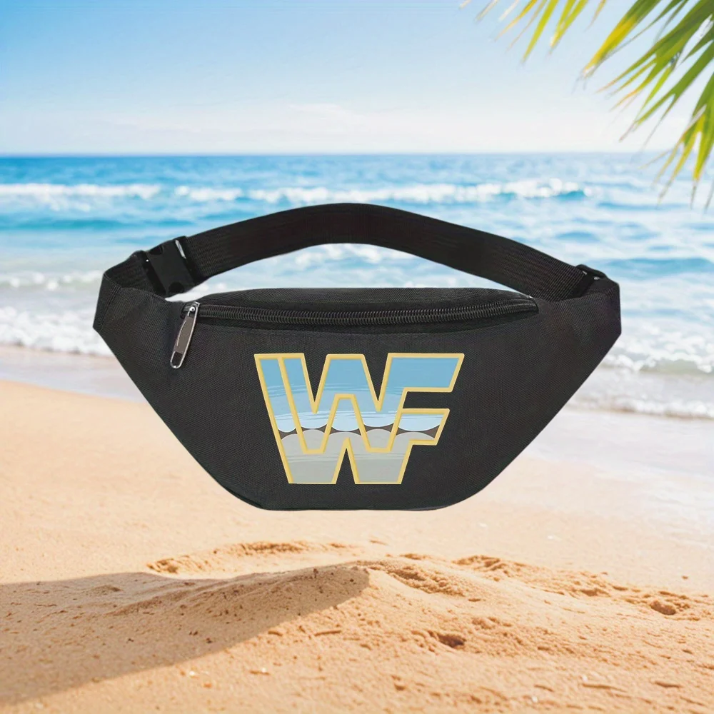 WF Logo Classic Design Wallet Fashionable Simple Unique Printed Design Waist Backpack Crossbody Chest Bag Street Casual Sporty