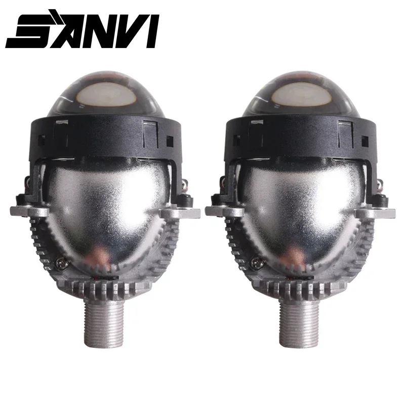 

Sanvi H9 3 Inch Bi LED Projector Lens Headlight 12V 124W 5500K With Mask For H4 H7 9005 9006 Headlamp LHD Car Accessories